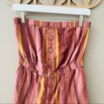 Urban Outfitters  Striped Romper Pink Sz Medium Photo 1
