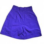 Flamingo Vintage Purple High Waisted Shorts With Decorative Buttons Photo 2