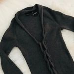 Moda ribbed deep v-neck top gray size XS Photo 1