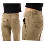 AMO Easy Army Slouch Pant Green Utility Military Wide Straight Leg Size 26 Photo 3