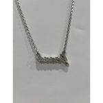 JENNA Silver Tone Script name Necklace Chain‎ Fashion Jewelry Photo 2