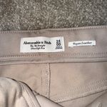 Abercrombie & Fitch Beige Leather Pants Photo 3