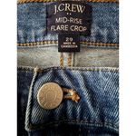 J.Crew Women's Mid Rise Flare Cropped Denim Jeans Size 29 Small Blue Streetwear Photo 5