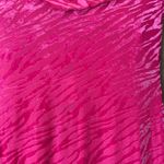 WFFS Fuschia Devore One Shoulder Slit Zebra Print Maxi Dress Size Small Purple Photo 10