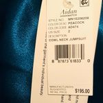 Aidan Mattox Satin Cowl Neck Jumpsuit Size 2 Photo 1