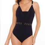 Amoressa Cash Luma Soft Cup One Piece Swimsuit, Black, size 10, $308 Black Photo 1
