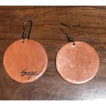 TIGER Wooden Earrings , Hippie, Boho Style, Trendy, Unique, Hand Painted by Sage Photo 8