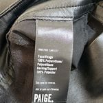 Paige NEW Melila Faux Leather Paper Bag High Waisted Tie Front Crop Pant Black 0 Photo 9