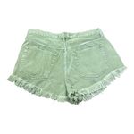 We The Free Sage Green Cutoff Frayed Jean Shorts Photo 1
