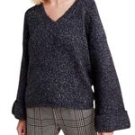 Anthropologie  Wool Blend Wide Cuffed Sleeve Sweater Size Small Photo 1