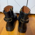 Franco Sarto  Elese Womens 5 Black Leather Boot Bootie Classic Short Heel Fall Photo 2