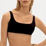 Everlane The Square-Neck Bikini Top Removable Pads Adjustable Black XL Photo 0