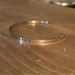 MantraBand stainless steel inspirational cuff bracelet Photo 2