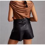 Avec Les Filles ✨Anthropologie Avec Los Filles Pleated Faux Leather Sz Medium Shorts✨ Photo 6