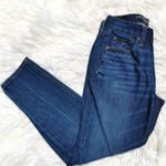 American Eagle  AE Vintage Hi-Rise Size 2 Short Jeans Blue Summer Cropped Trendy Photo 1