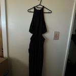 A.L.C. Nwot Libra Maxi Dress 6 Small Black Halter Cutout A-Line Formal Photo 4