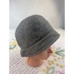 D&Y NY Herringbone Wool Blend Newsboy Cap Hat Women Gray Photo 1