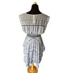 New Romantics Free People Embroidered White Blue Geometric Dress XS MSRP $268 Photo 3