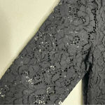 Equipment  Femme x Revolve Black Lace Elbow Sleeve Dress Size Medium Photo 3