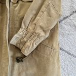 Marsh Landing 90s Tan Suede Mid-Length Faux Fur Hooded Jacket (LIST) Photo 12