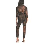 Retrofête Retrofete Shirelle Jumpsuit in Sepia Brown Acid Wash Photo 14