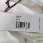 Bobi  White Cowl Neck Waffle Knit Top NWT Medium Revolve Thermal Knit Comfy Top Photo 7