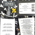 Jones New York NWT Floral Black Dress Midi Size 8 Photo 11