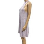 La Gypsy Light Purple Ribbed Sleeveless High Neck A Line Casual Dress Large Photo 5
