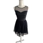 DELIAS Black Mesh Tulle A Line Skater Dress Size M Size M Photo 6