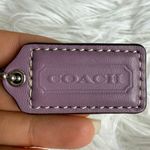 Coach 1.5"  Lilac Purple Fob Bag Charm Hang tag Hangtag Photo 0