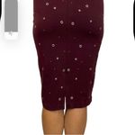 Carmen Marc Valvo  Stretch Grommet Pencil Skirt Photo 2