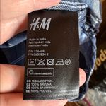 Divided  by H&M Blue Black Plaid 100% Cotton Button Down Shirt Top Size 8 Medium Photo 3