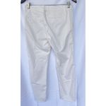 Frank & Eileen Wicklow The Italian Chino Cropped Raw Hem White Twill Pants 0 Photo 7