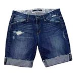 joe's jeans Denim Shorts Womens 26 Blue Jean Distressed Rolled Hem Photo 0
