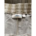 Belle Beach by Kim Gravel Tall Cabana Knit Cropped‎ Beach Pant Size 3X Tan White Photo 1