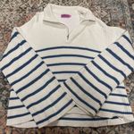 Edikted Striped Knit Quarter Zip Sweater Photo 0
