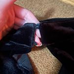 DO+BE  black with laced bell sleeves velvet dress S Photo 11