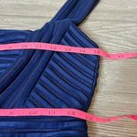 Maje  Blue Rodez Dress fit flare lien mesh Photo 5