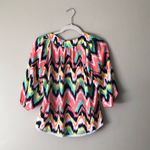 Takara | Multicolor Lace Boho Tunic Blouse Sz S Photo 7