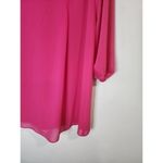 I.N.C International Pink Women XS V Neck Mini Long Sleeve Barbie Shift Dress Photo 5