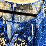 Ella Blue and Black Patterned Dress Size 3X Photo 4