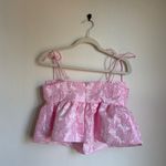 NWT Day + Moon Pink Bow Top Size M Photo 4
