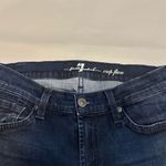 7 For All Mankind Women's Crop Flare Jeans Size 27 Dark Blue Denim Photo 7