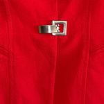 Chantelle  Bold Red Blazer with Square Buttons Photo 10