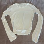 Emory park White long sleeve backless top Photo 0