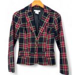 Charlotte Russe Charlette Russ | S | Women's Plaid Blazer Holiday Jacket Red Green Photo 0