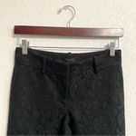 Ann Taylor Womens Pants Black Lace Crop Ankle Size 0 Petite Photo 2