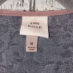 Knox Rose  gray velvet floral open from cardigan Photo 2