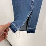 ANINE BING  Front Pocket SplitHem Blue Mid Rise Straight Fray Ankle Jeans Size 28 Photo 6