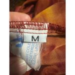 Vintage 90s Y2K Fairy Grunge Red Flame Velvet Whimsigoth Slit Dress (Size M) Size M Photo 4